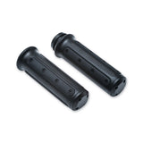 Puños Kuryakyn de Heavy Industry en negro satinado con cable de acelerador (Harley-Davidson 82-2017)