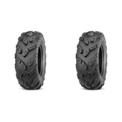 Set of 2 QUADBOSS QBT671 Front Tires 25x8-12 6-ply
