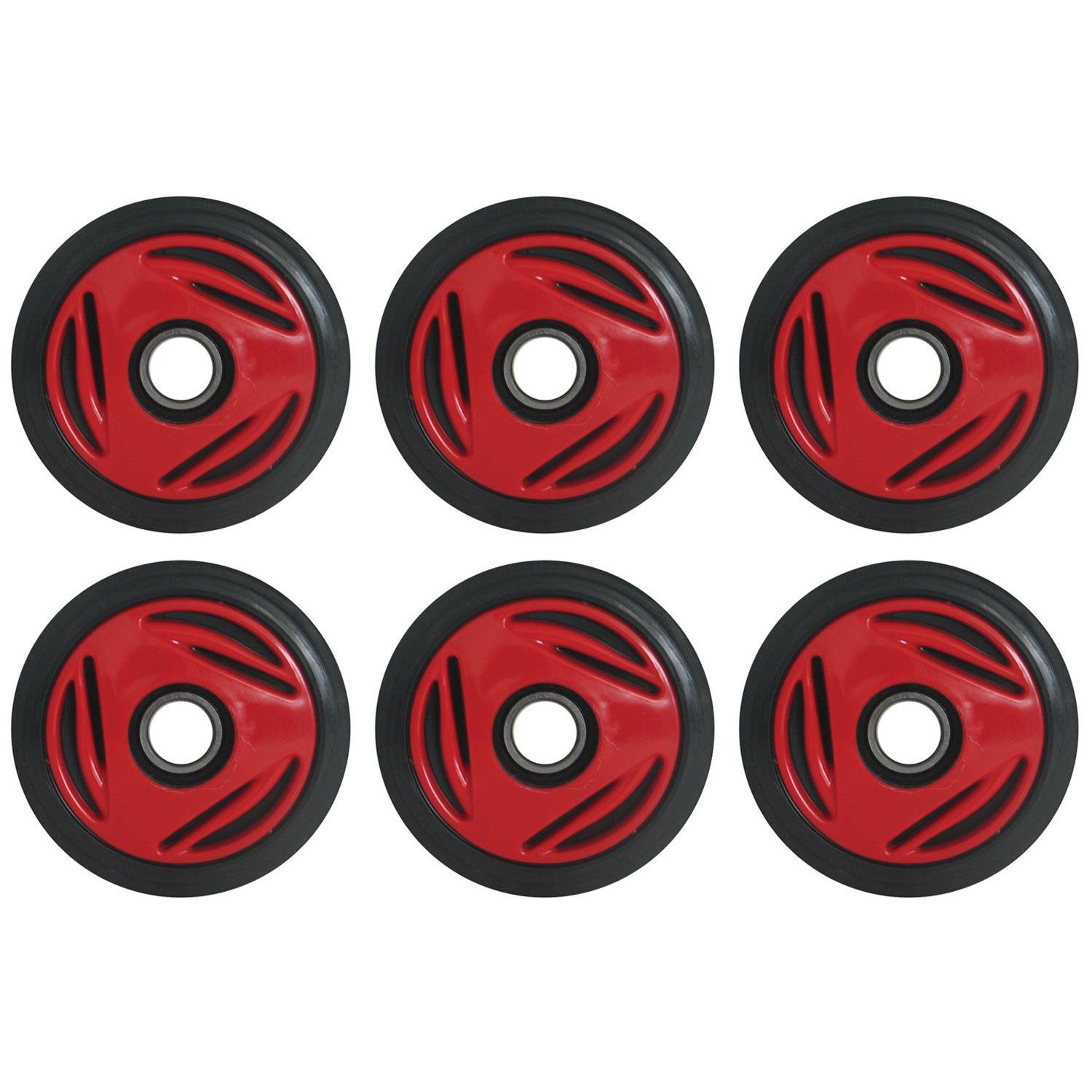 Front & Mid Rail Viper Red Idler Wheels BOMBARDIER/SKI-DOO Formula/GT/MX 96-98