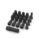 Juego de 16 tuercas Bullite negras de 12 x 1,25