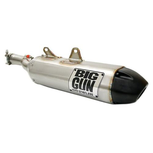 Big Gun EXO Stainless Steel Slip-On Exhaust With Black End Tip For Polaris Sportsman 570 450