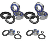 Kits de rodamientos de rueda delanteros y traseros QUADBOSS para Honda TRX500 FM IRS 2015-2016