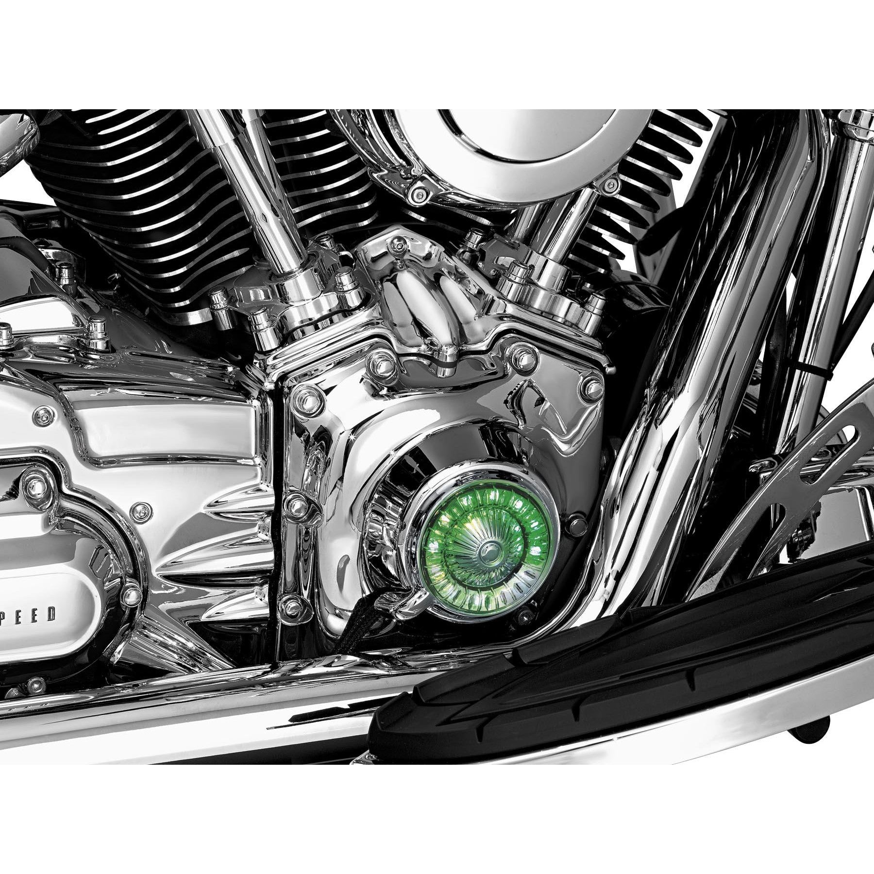 New Harley FLSTN Softail Deluxe 2005-2014Tappet Block Accent Chrome by Kuryakyn