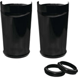 Arlen Ness Smooth Black Fat Tire Fork Boots 20-042