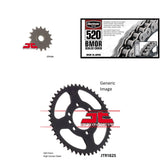 520 BMOR Chain Natural, Front & Rear Sprocket Kit for SUZUKI GN400X 1980-1981