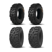 Kenda Set of Two K587 Bear Claw HTR Tires (8 Ply) [26x9R-12] And Two (8 Ply) [26x11R-12] Tires