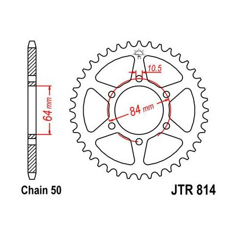 Steel Rear Sprocket 45T for Street SUZUKI GS550L 1982