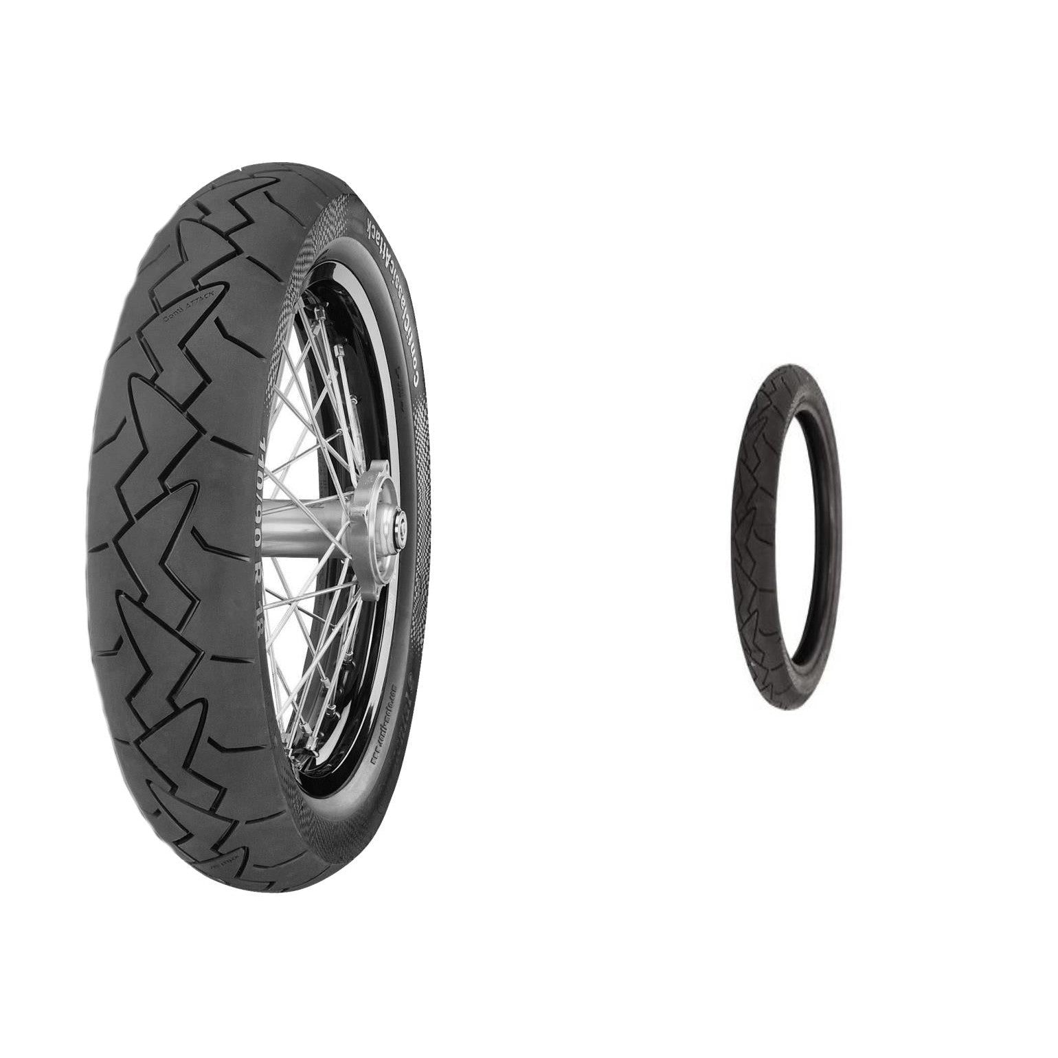 Classic Attack Front & Rear Tire Set, 100/90VR19 57V & 110/90VR18 61V
