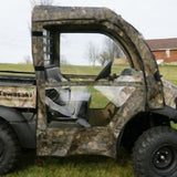 Falcon Ridge Black Canvas Soft Roll-Away Doors With Zipper For Kawasaki Mule 2017-2022