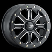 ITP Set of 4 Inertia Wheel Matte Black 14x7 4/137 5+2 30mm