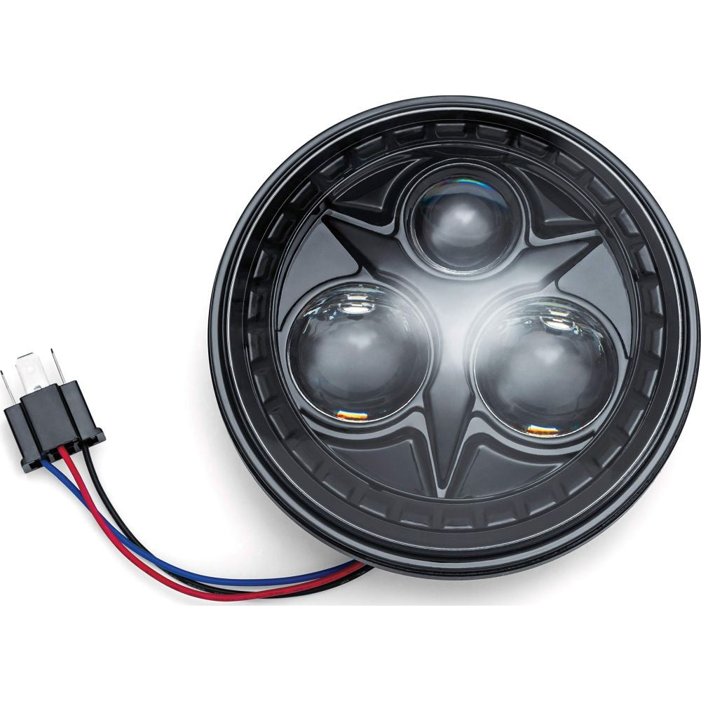 Kuryakyn Orbit 5-3/4" LED Headlight Black