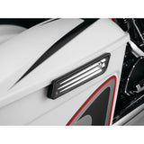 Arlen Ness Black Deep Cut Saddlebag Latch Hinge Covers for Harley 14-18 New