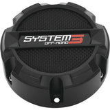 System 3 Black Center Caps For ST-3/SB-3 4/137, 4/156 CAPS3-130