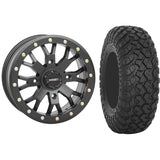 Set of 2 Mounted Wheel and Tire Kit Wheel: 15x7 6+1 4/137 Tire: 35x9.5-15 8 Ply