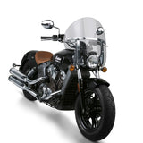 National Cycle Light Gray SwitchBlade Chopped Quick Release Windshield With Mount Kit, Straight Forks