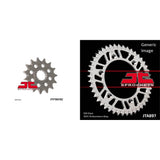 Kit de piñón delantero de acero y trasero de aluminio para todoterreno KTM 250 DXC 1990-1992