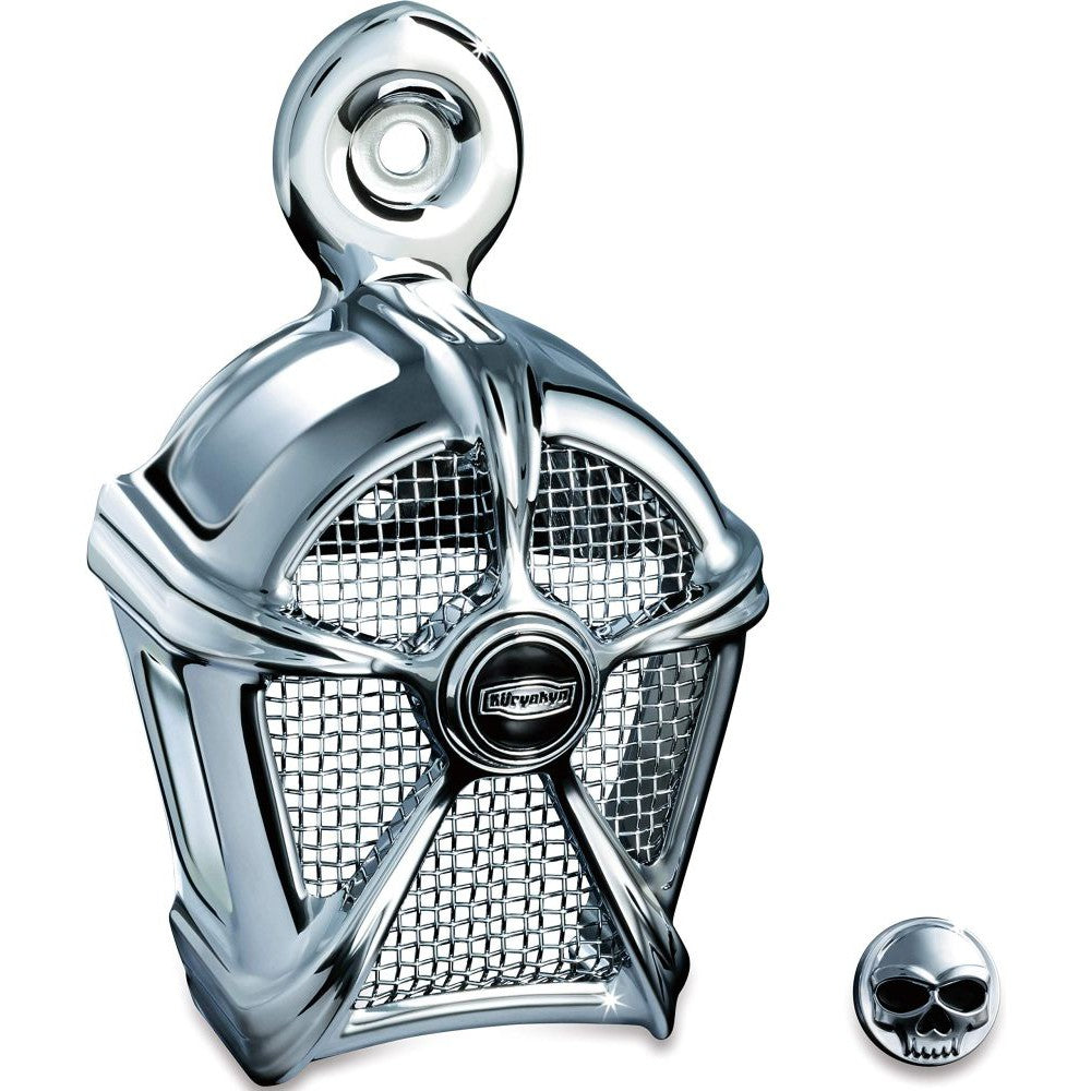 Kuryakyn Mach 2 Horn Cover Chrome with Chrome Mesh Chrome