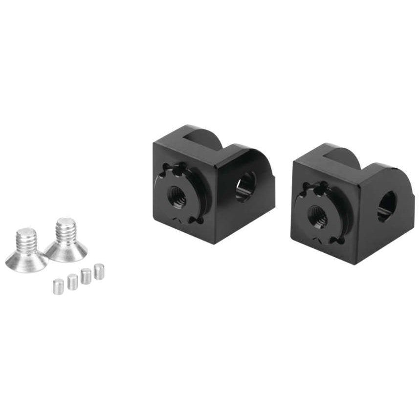 Puig Adjustable Footpeg Adaptors Rider Black - 20237N