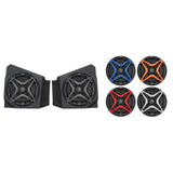 SSV Works Front Kick 6.5" Speaker Pods With Blue Grilles For Kawasaki KRF1000 20-22