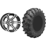 Set of 2 Mounted Wheel and Tire Kit Wheel: 14x8 5+3 4/156 Tire: 30x10-14 8 Ply