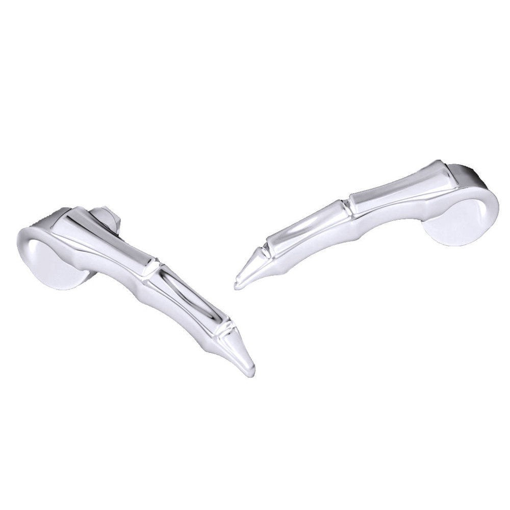 Kuryakyn Zombie Rear Saddlebag Latch Handles Chrome 14-18 Harley Touring Bagger
