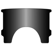 National Cycle Replacement Lower Windows for Heavy Duty Windshields Black 23023