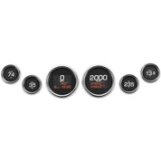 Dakota Digital MLX Series 6 Gauge Set Chrome - MLX-8604