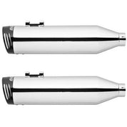Freedom Performance Sportster 3 1/4" Racing Slip-on Exhaust Chrome With Black Tip HD00390
