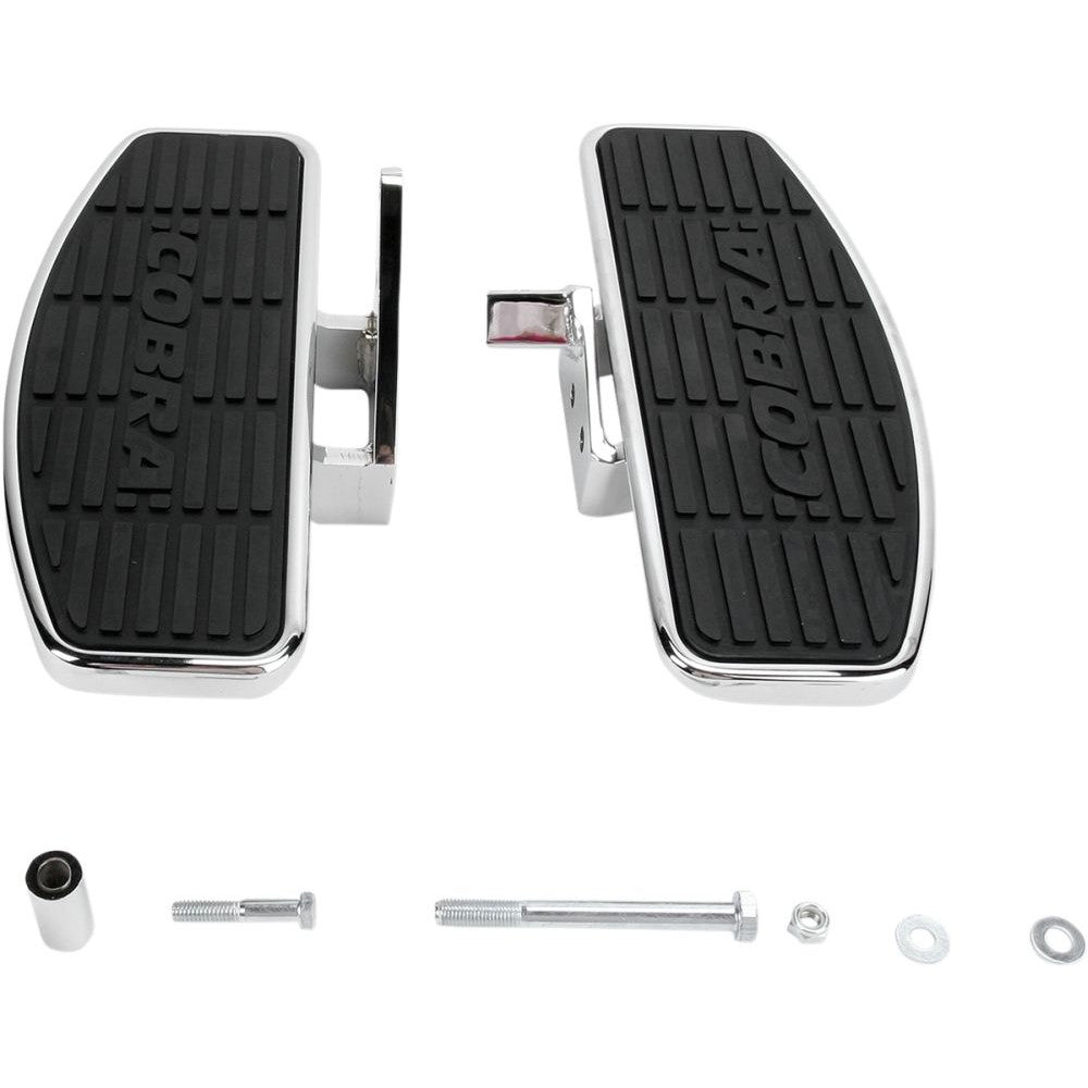 Cobra Boulevard Front Floorboard Kit Chrome - 06-1621