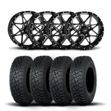 ITP Tornado 15" Matte Black Wheels And Tenacity XNR Tires [35x9.5R-15]