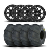 ITP Hurricane 12" Matte Black Wheels And Sand Star Tires [26x11-12]
