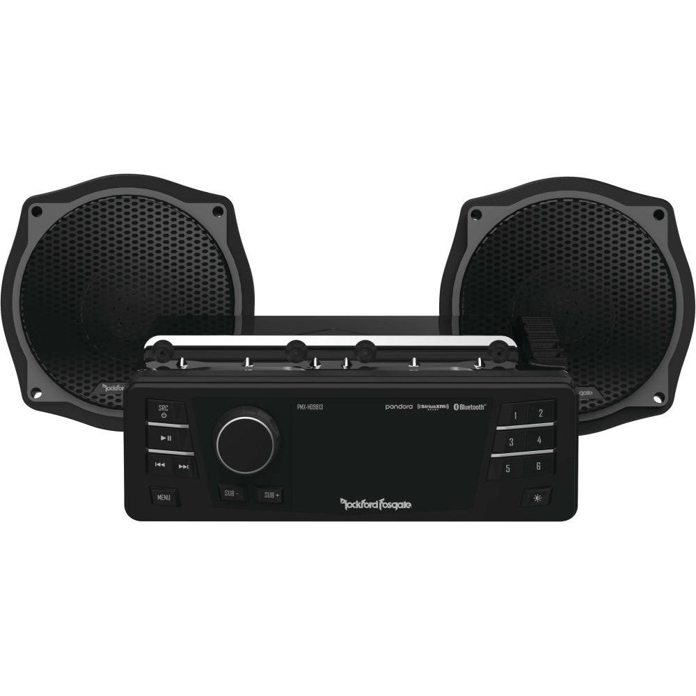 Rockford Fosgate Source Unit & 2-Speaker Kit Black HD9813SG-STAGE1