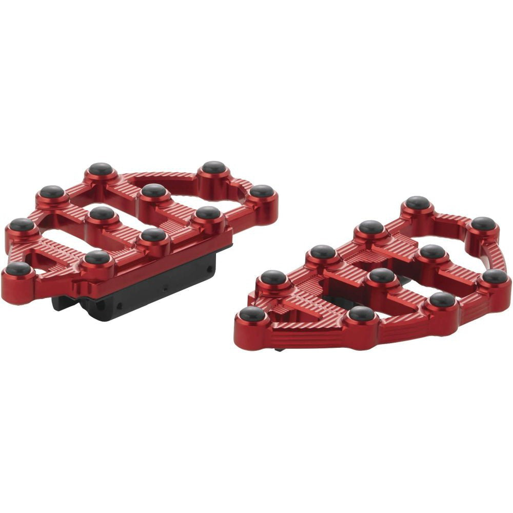 Arlen Ness MX Red Passenger Floorboards 06-898