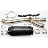 Escape deslizante de fibra de carbono Two Brothers Racing S1R Black Series 005-4530407-S1B