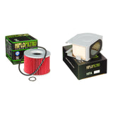 HIFLO FILTRO Oil and Air Filter Kit for HONDA CB350 F,F1 73-74