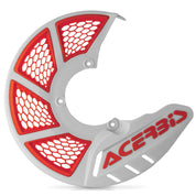 Acerbis White/16 Orange X-Brake Vented Disc Cover - 2449495412