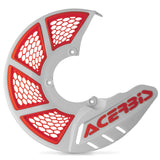 Acerbis White/16 Orange X-Brake Vented Disc Cover - 2449495412