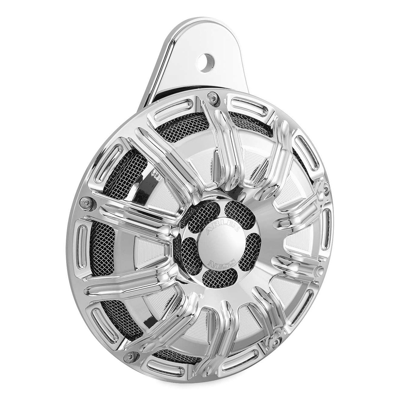 Arlen Ness 10 Gauge Chrome 110db Horn for Harley 91-15 Big Twin Models FL FX New
