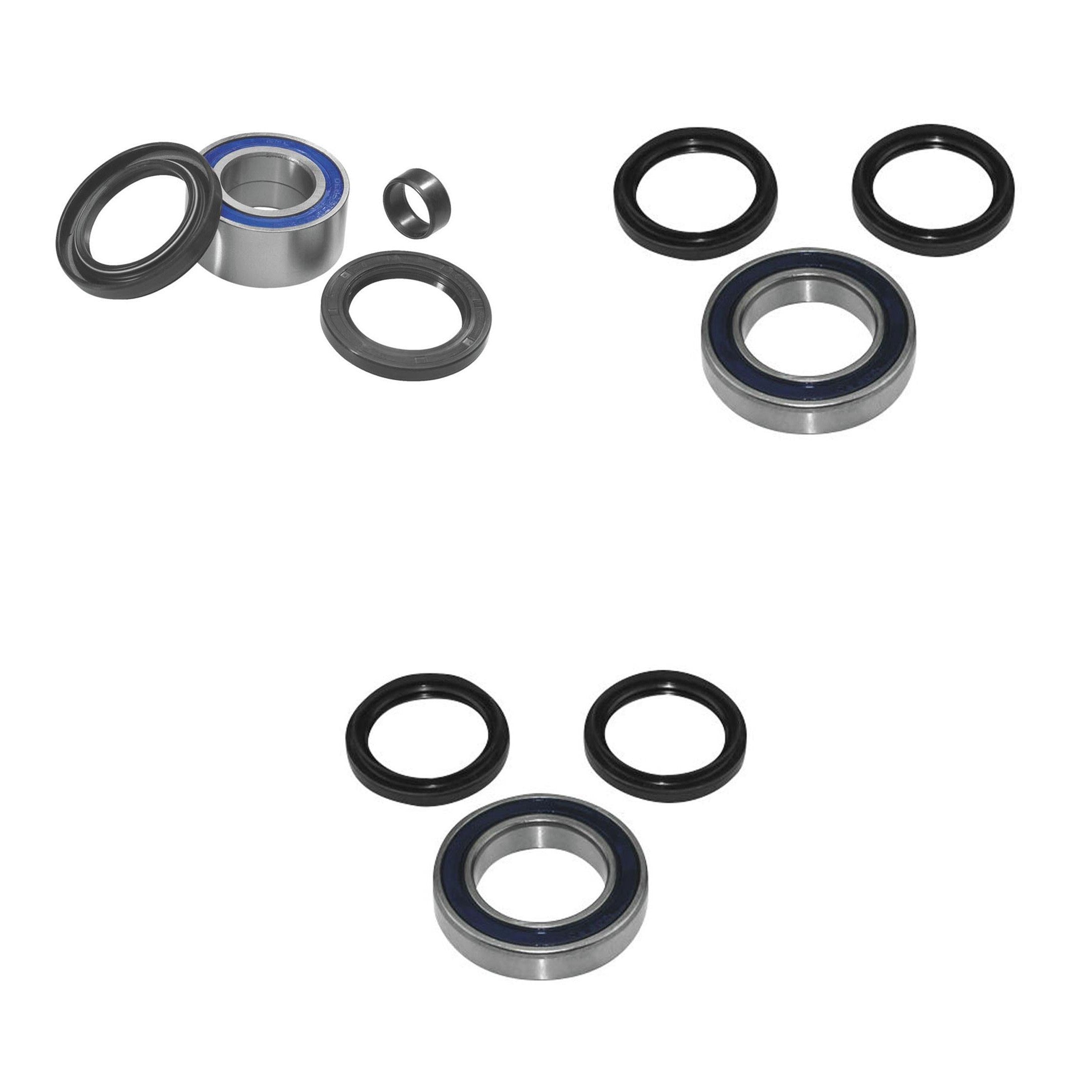 QUADBOSS Front and Rear Wheel Bearing Kits for Honda TRX500FGA 2005-2008