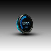 Intellitronix LED Digital Bargraph Memory Tachometer - Black Bezel - Blue