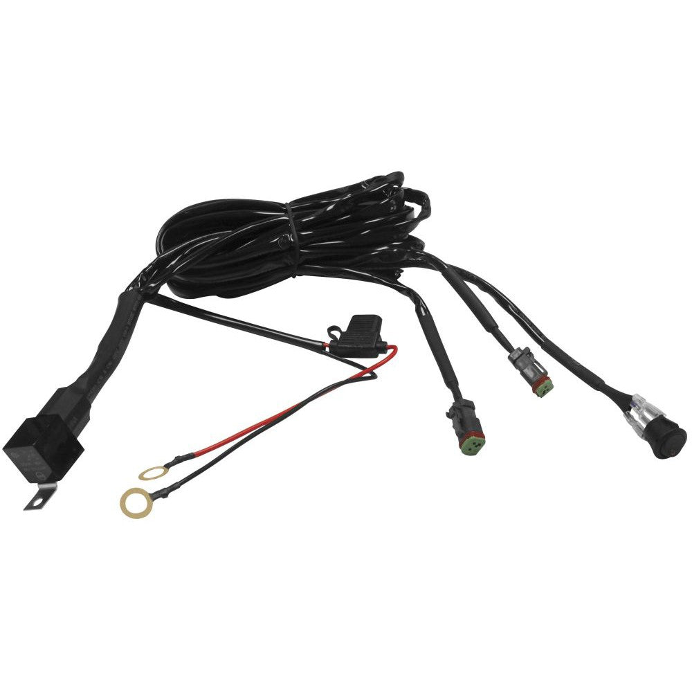 DragonFire Racing Extreme LED Light Bar Harnesses Dual Black - 11-0035