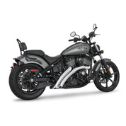 Freedom Performance Radical Curve Radius Exhaust Slash Cut Chrome Chrome Tip