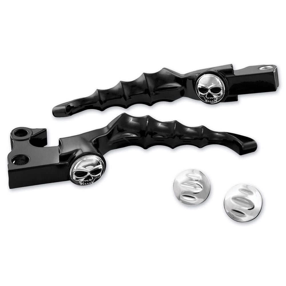 KURYAKYN BLACK ZOMBIE LEVERS FOR 2014-2016 HARLEY HYDRAULIC CLUTCH TOURING 1722