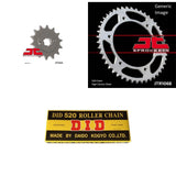 Kit de cadena 520 natural, piñón delantero y trasero para HYOSUNG GT250 R 2011-2015