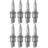 Set of 8 NGK Standard Spark Plugs for Kawasaki KZ750-G 1980 Engine 750cc