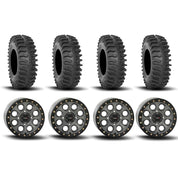 System 3 SB-7 Beadlock Titanium 15" Wheels And XT400 Tires [32x10R-15]