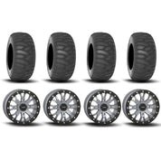 System 3 SB-4 Beadlock Cement Grey 15" Wheels And SS360 Sand/Snow Tires [31x10-15] ,[31x12-15]