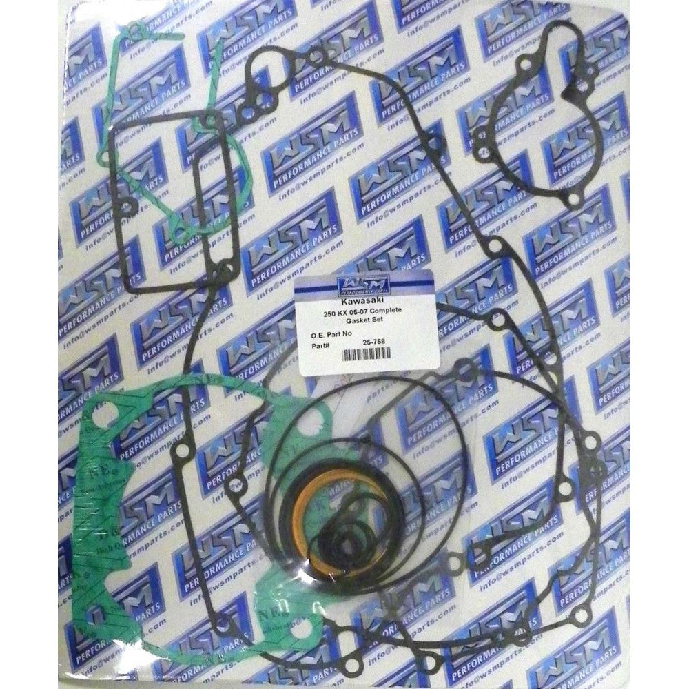 WSM Complete Gasket Kit For Kawasaki 250 KX 05-08 25-758