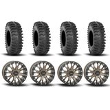 Rines System 3 SB-4 Beadlock Bronze de 15" y neumáticos XT400 [33x10R-15]