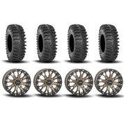 System 3 SB-4 Beadlock Bronze 15" Wheels And XT400 Tires [35x10R-15]